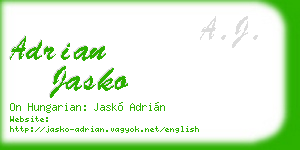 adrian jasko business card